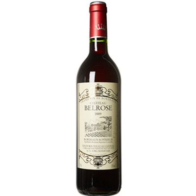 低温发酵！Chateau Belrose 贝尔罗斯古堡 波尔多干红葡萄酒2009