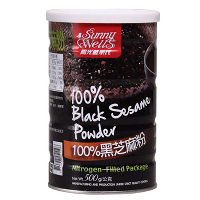 纯甄自然！阳光唯乐氏100%黑芝麻粉500g(台湾进口)