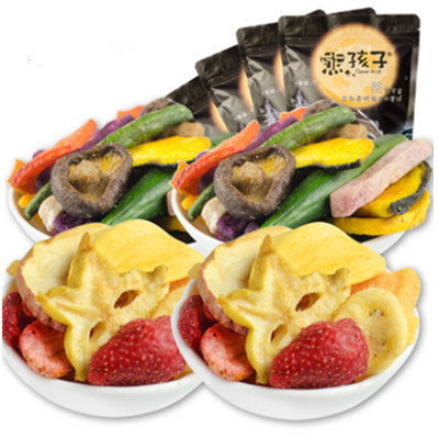 营养好吃！熊孩子脱水果蔬脆片组合428g