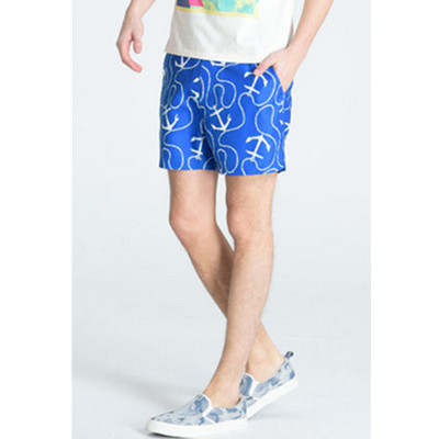 新低！C＆A男式航海元素沙滩短裤CA200173415