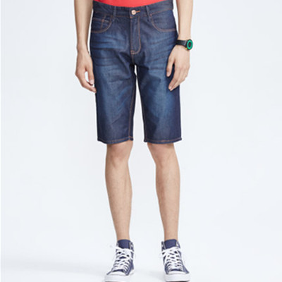 七夕价！美特斯邦威直筒舒适牛仔中裤255188