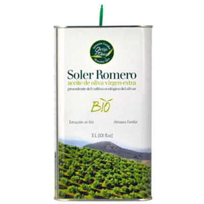 有机健康！SolerRomero皇家莎萝茉有机特级初榨橄榄油3L