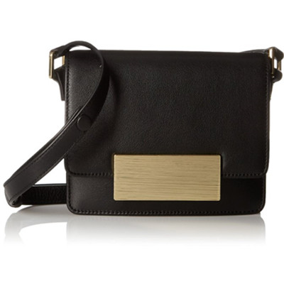 百搭黑色！Calvin Klein Smooth Leather女士斜挎包