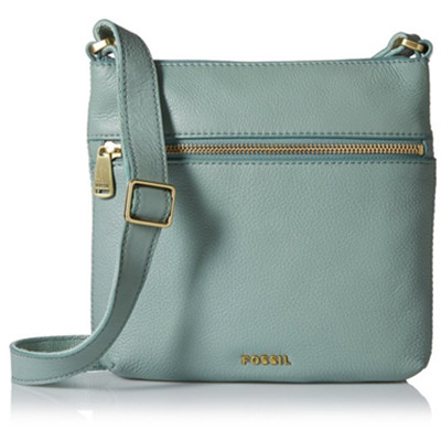 简约大气！Fossil Piper 女士真皮斜挎包
