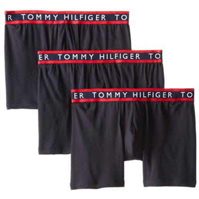 贴身舒适！Tommy Hilfiger Stretch 男士平角内裤三条装