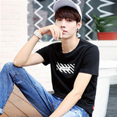 轻柔棉！衣品天成 男式 圆领印花短袖T恤 6MT687