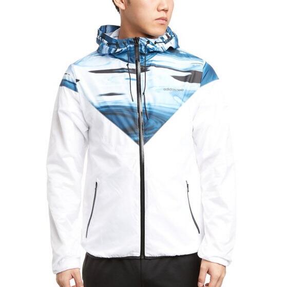 轻盈时尚！adidas NEO 阿迪达斯运动生活 男 防风服 AJ8294