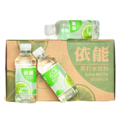 适合凑单！依能青柠味苏打水350ml*15瓶/箱