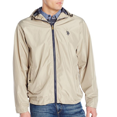 低价！U.S. Polo Assn.  Windbreaker 男款防风外套