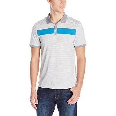 时尚！Calvin Klein Engineered 男士拼色polo衫