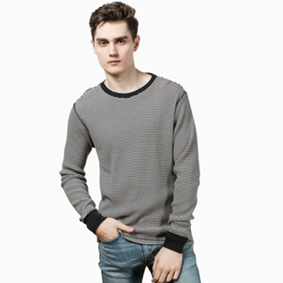 历史好价！Levi's李维斯男士蓝色圆领长袖T恤19349-0005