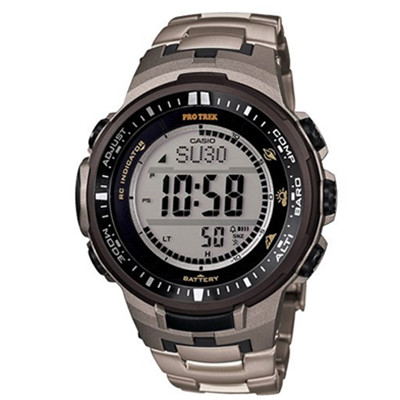 近期好价！CASIO卡西欧PRW-3000T-7DR太阳能登山表
