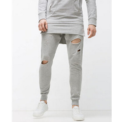 潮流佳品！ZARA男装剪洞长裤01701418803