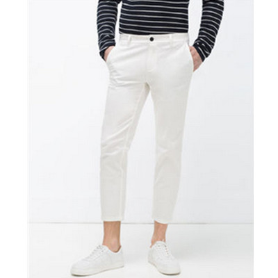 修身版型！ZARA男装及踝长裤02069303250