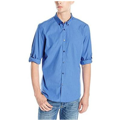 修身版型！Calvin Klein Pocket Roll Tab男衬衫