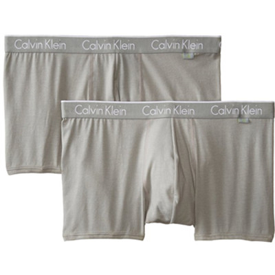 S码！Calvin Klein One时尚年轻人系列 男平角内裤 2条装