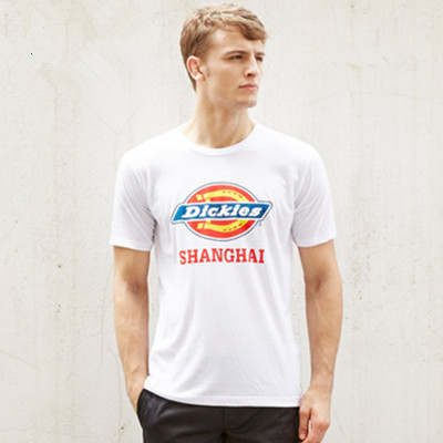 上海城市！Dickies涤棉圆领短袖T恤162M30WD40