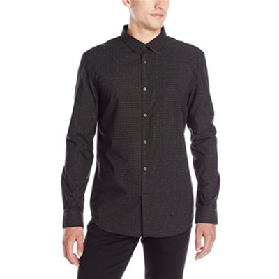 两色好价！Calvin Klein Crosshatch Solid男衬衫