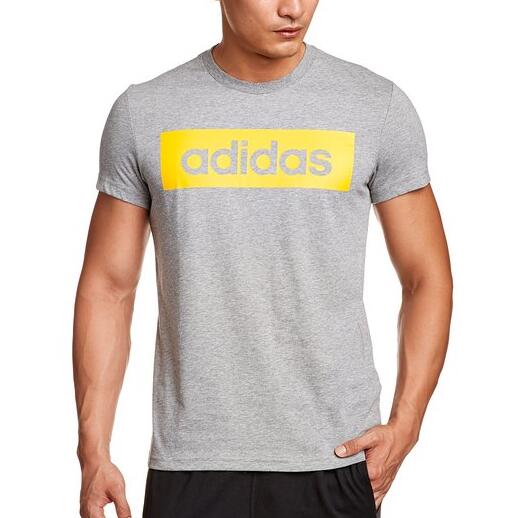 简约撞色！adidas 阿迪达斯 16Q3 LIN TEE 短袖