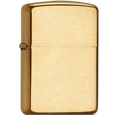为点火而生！Zippo 芝宝 打火机 纯铜盔甲沙子拉丝 168 (加厚机)