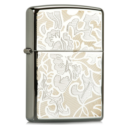 精致美观！Zippo 芝宝 打火机 暗花 24700 (镜面雕刻)