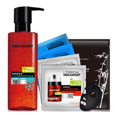 清爽保湿！巴黎欧莱雅男士火山岩清痘冰感水凝露120ml