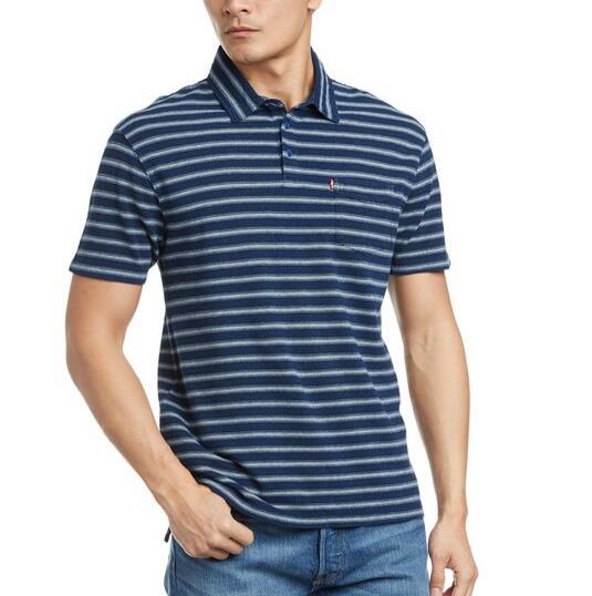 经典条纹！Levi's 李维斯 男式 Polo衫 18195-0016