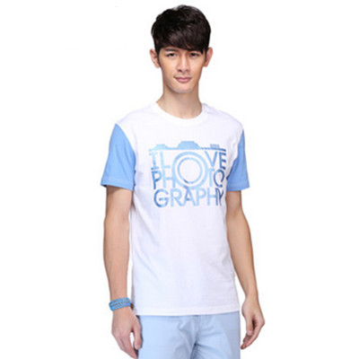 夏季单品！真维斯夏季纯棉圆领印花短袖T恤53-173536