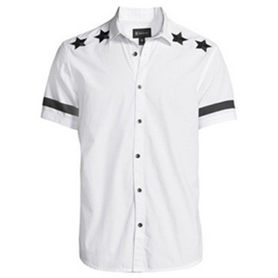 休闲百搭！Macy's男士刺绣纯棉短袖T恤INC2642783041