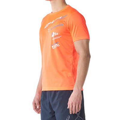 速干款式！ASICS亚瑟士新款运动印花短袖T恤XW685N