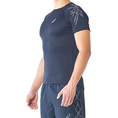 三色可选！ASICS亚瑟士男运动STRIPE短袖T恤133128