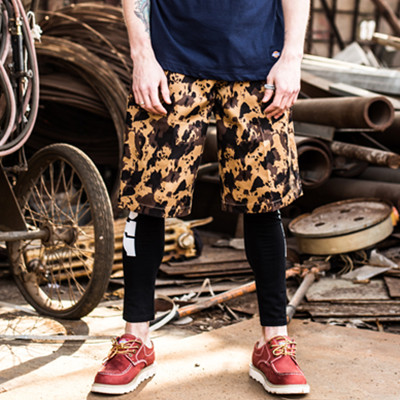 迷彩印花！Dickies夏季男式TC斜纹迷彩短裤152M40WD19b