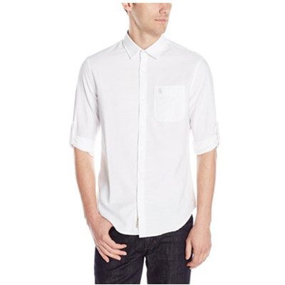 修身版型！企鹅Original Penguin Roll Sleeve男士衬衫