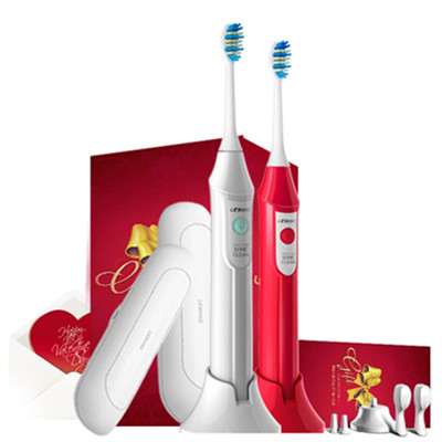 全网好价！Lebond力博得Only U声波电动牙刷礼盒(2支装)