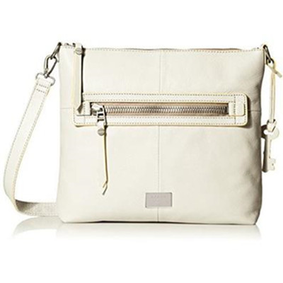 简洁优雅！Fossil Dawson Top Zip化石 女士真皮斜挎包