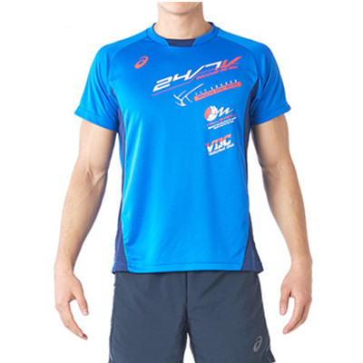 新品好价！亚瑟士 男式运动印花短袖T恤 XW6622