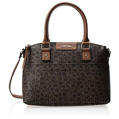 沉稳大气！Calvin Klein 卡尔文&middot;克莱恩 Monogram女士斜跨包