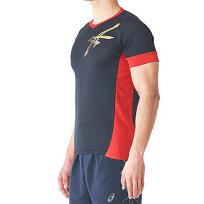 运动优选！ASICS亚瑟士男式运动短袖T恤XW6619