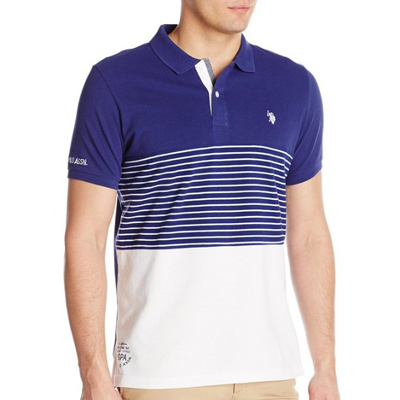 优雅！U.S. Polo Assn.  Color-Block男款Polo衫