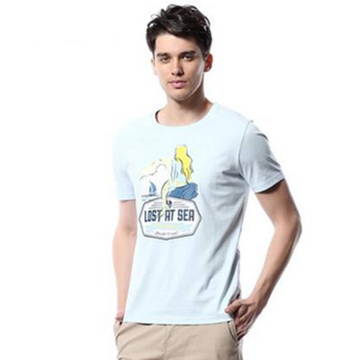 休闲百搭！NAUTICA诺帝卡男装EWC圆领短袖T恤V51112S