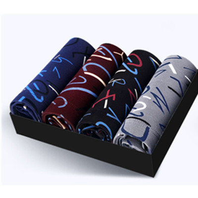 再补券！北极绒男士纯棉质平角内裤4条装