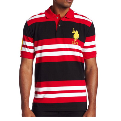 低价！U.S. Polo Assn. Multicolored 男款polo衫