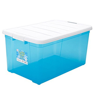 镇店之宝！IRIS爱丽思60L超大彩色透明收纳箱三个套装