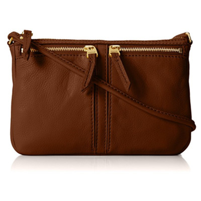设计独特！FOSSIL 化石 Erin 女款真皮斜挎包
