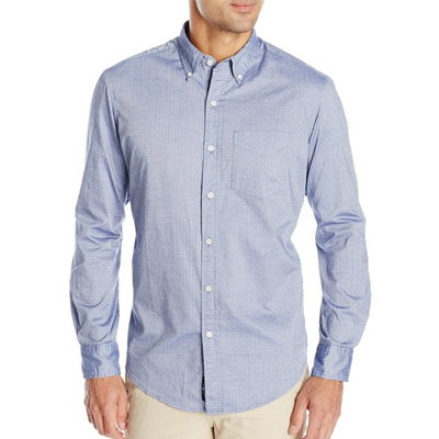 气质款！U.S. Polo Assn. Dobby Print 男士时尚长衬衫