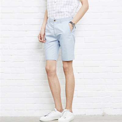 三色可选！美特斯邦威民俗印花休闲短裤252266