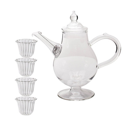 品味生活！MASADA 正田 拉丁壶大容量玻璃过滤耐高温泡茶器