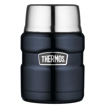 帝王系列！膳魔师 16盎司 不锈钢保温罐 深蓝色