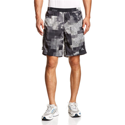 时尚休闲！adidas 阿迪达斯 男式 AK DUAL SHO M 运动短裤 黑
