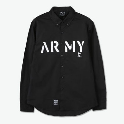 2件7折！Ego Products ARMY字母印花高街衬衫